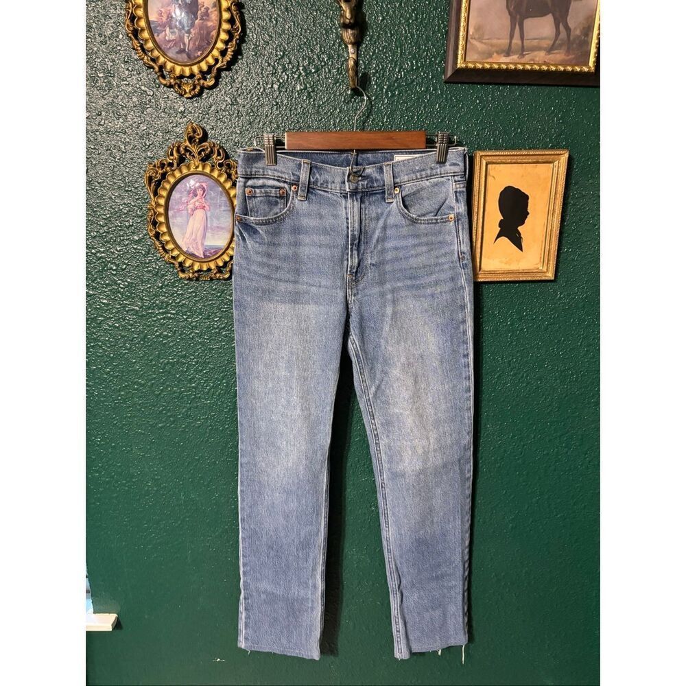 GAP BLUE 90s STRAIGHT LEG Jeans Womens 27/4  Denim Boho Retro